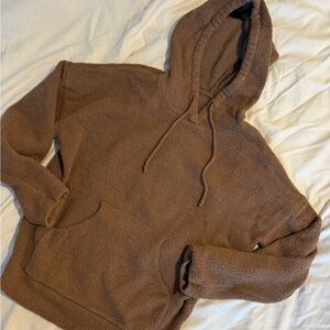 Buffbunny Teddy Fleece Hoodie – Brown